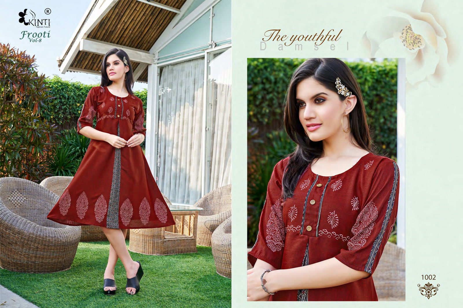 Kinti Frooti Block Wholesale Designer Printed Kurtis Catalog